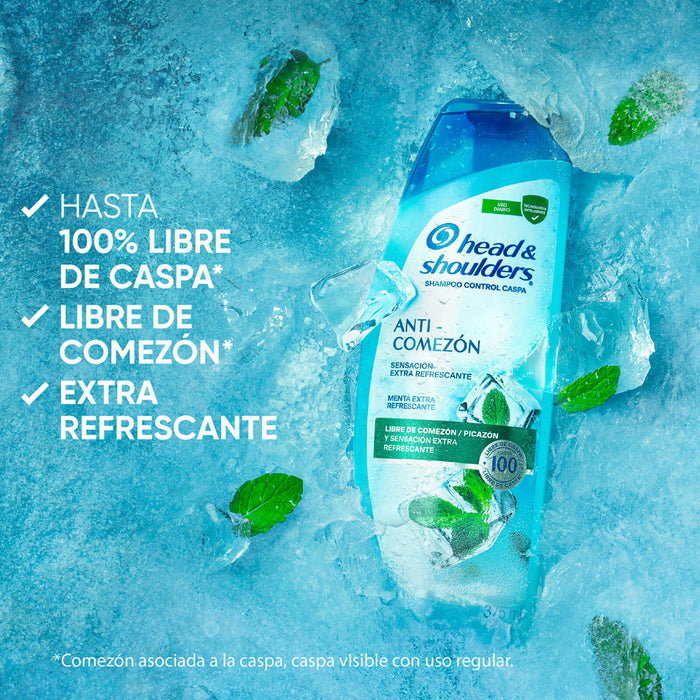 Shampoo Head And Shoulders Anti-Comezon Menta Xtra X 650Ml