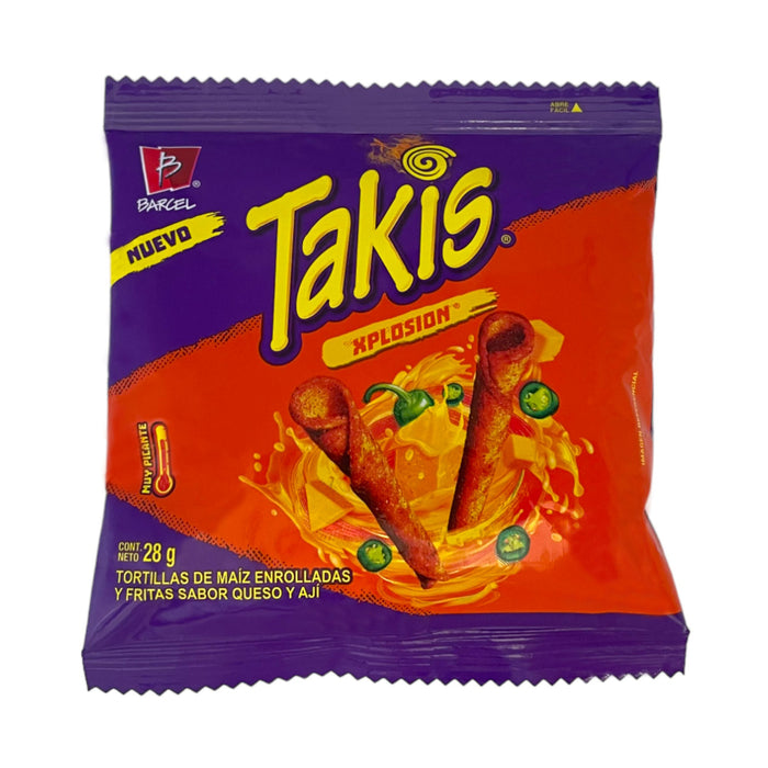 Takis Xplosion Bolsa Sabor Queso Y Aji X 28G