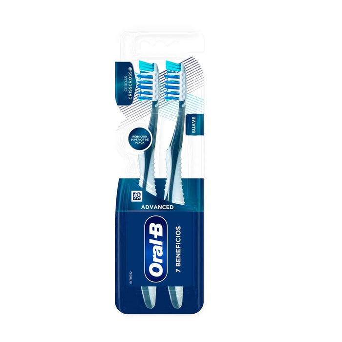 Oral B Cepillo Prosalud Cross 7 Beneficios X 2 Unidades