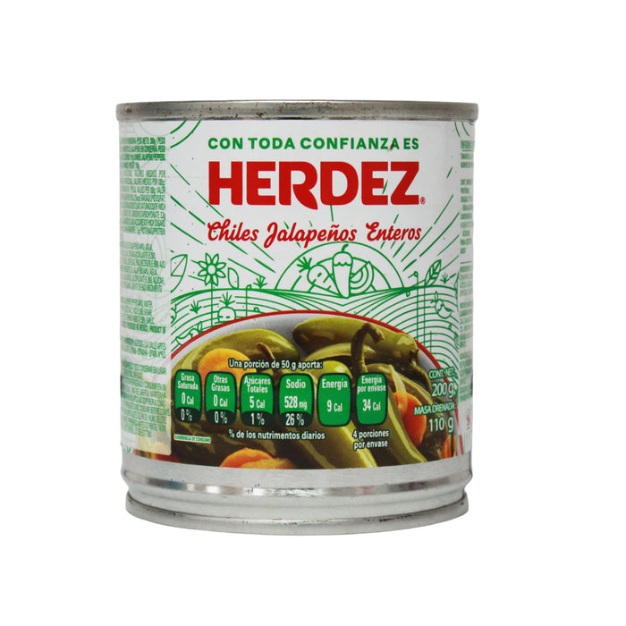 Herdez Chiles Jalapenos Enteros X 200G