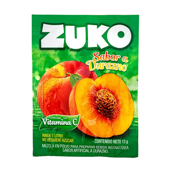Refresco En Polvo Zuko Sabor Durazno X 13G