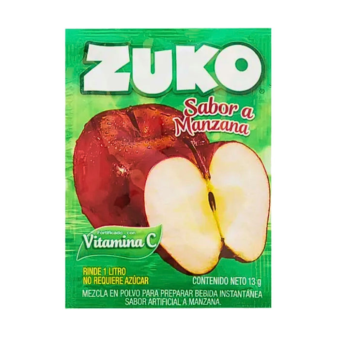 Refresco En Polvo Zuko Sabor Manzana X 13G