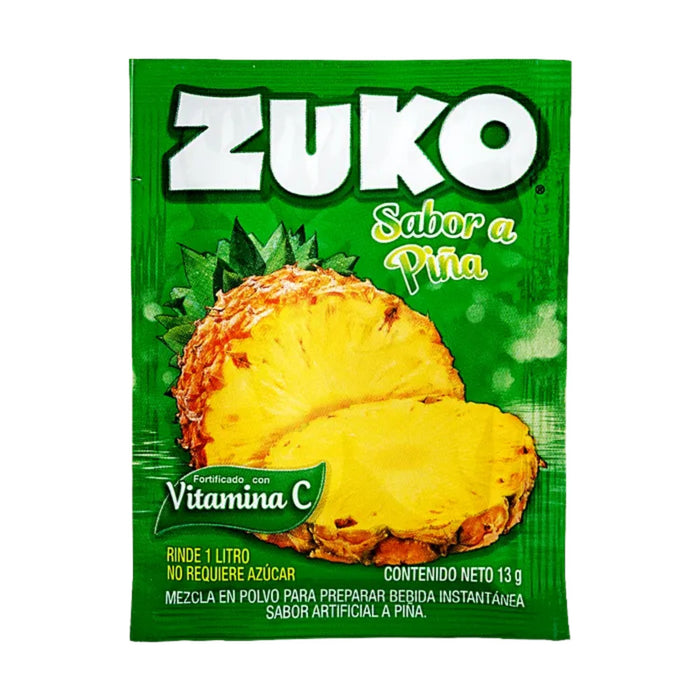Refresco En Polvo Zuko Sabor Piña X 13G