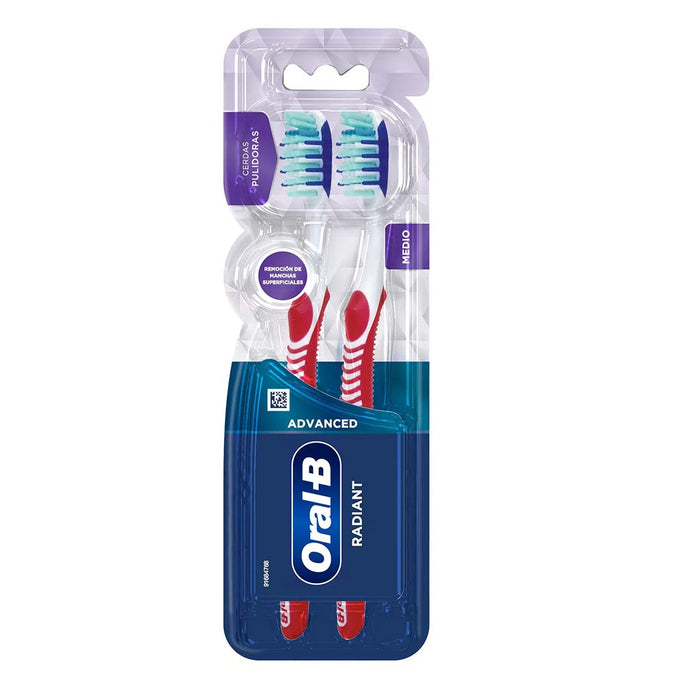 Oral B Cepillo Dental 3D White 40 Medio X 2 Unidades