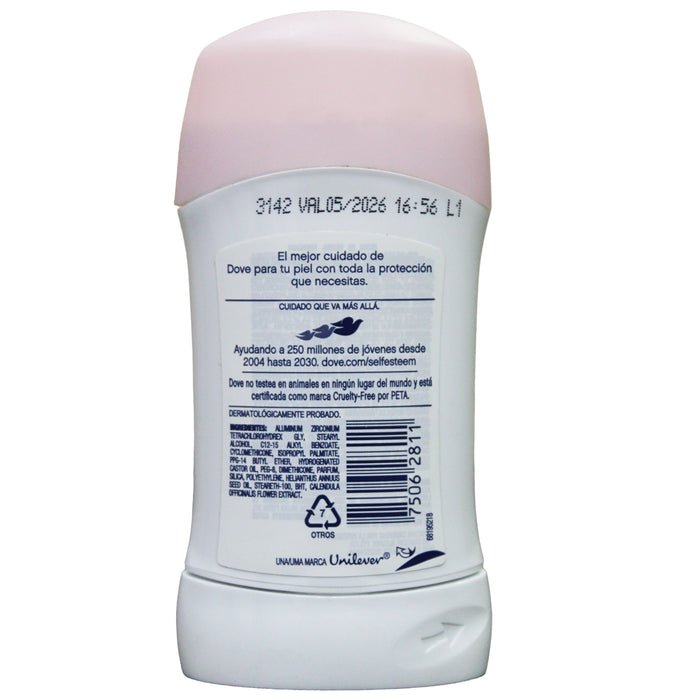 Antitranspirante Dove Tono Uniforme Deo Stick Rosas X 45G