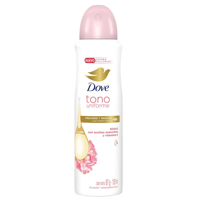 Dove Desodorante Aerosol Antitranspirante 72H Tono Uniforme X 150Ml