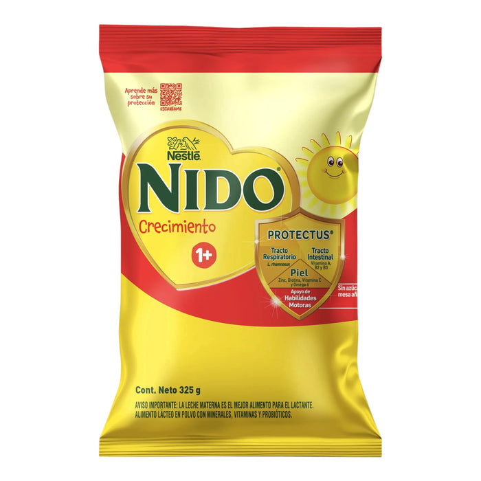 Leche En Polvo Nido Crecimiento 1+ Protectus Bolsa X 325G