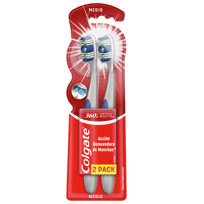 Cepillo Colgate 360 Luminous White X Unidades — Amarket