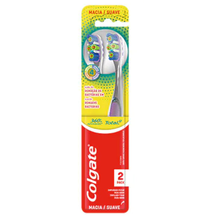 Cepillo Colgate 360 Advance Total 12 Paquete X 2 Unidades