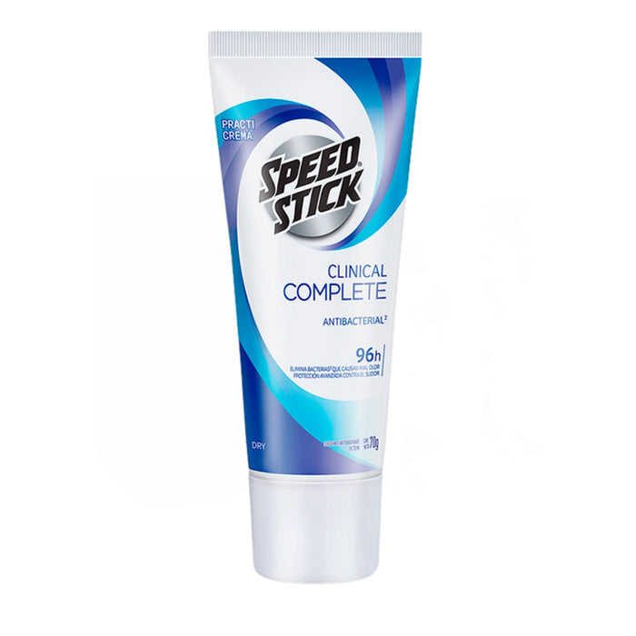 Crema Antitranspirante Speed Stick Clinical Complete Antibacterial Tubo X 70G