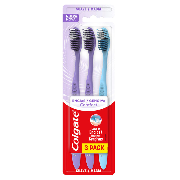 Colgate Cepillo Encias Comfort Pqte X 3 Unid Suave