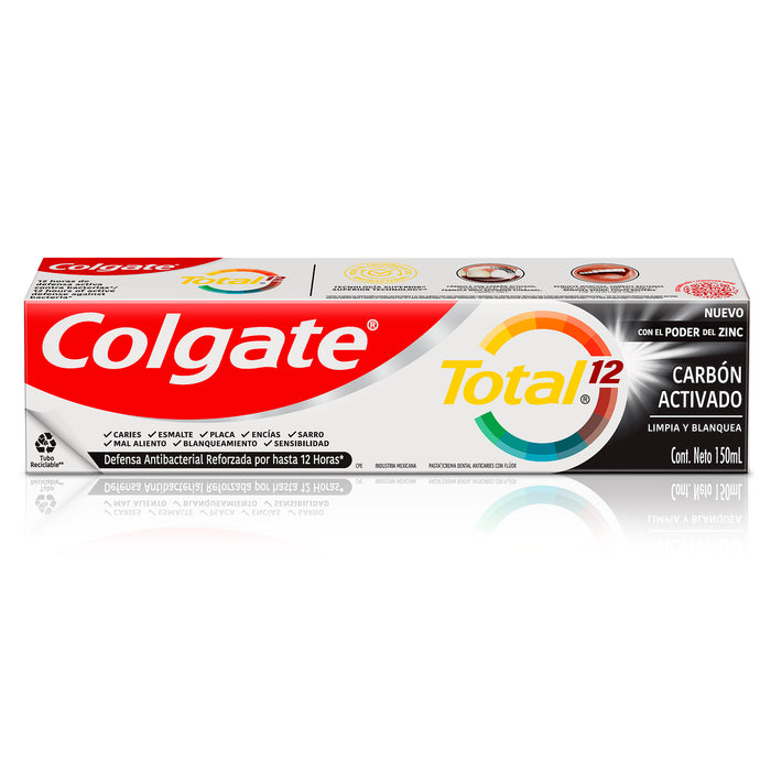 Colgate Crema Dental Total 12 Carbon Activado X 150Ml