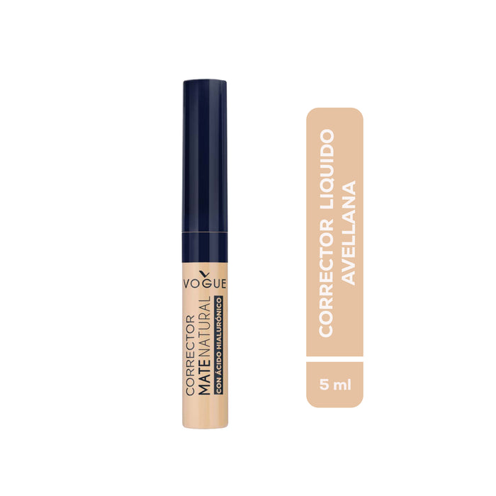Corrector Liquido Vogue Mate Natural Avellana X 5Ml