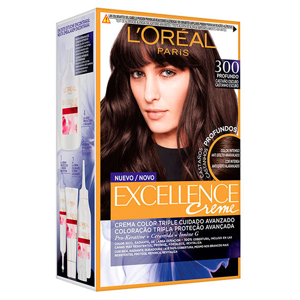 Excellence Tinte 300 Castano Oscuro X Unidad