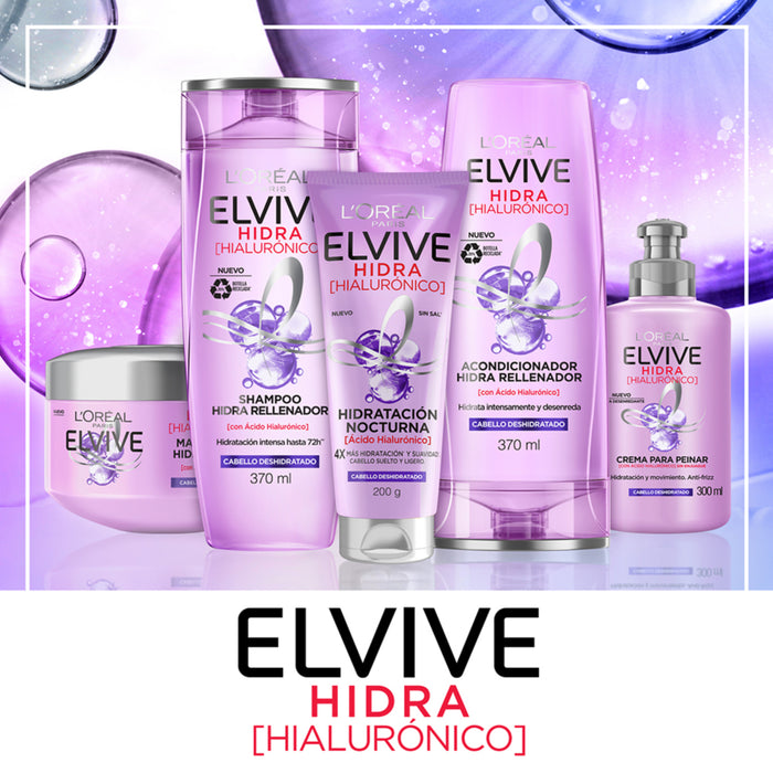 Mascarilla Elvive Nocturna Hidra Hialurónico - Cabello Deshidratado X 200Ml