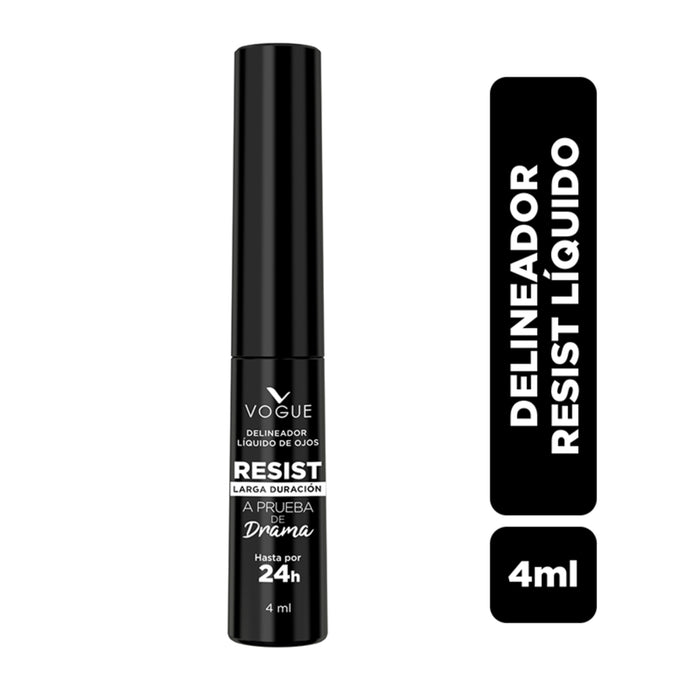 Delineador Liquido Vogue Ressist Negro X 4Ml