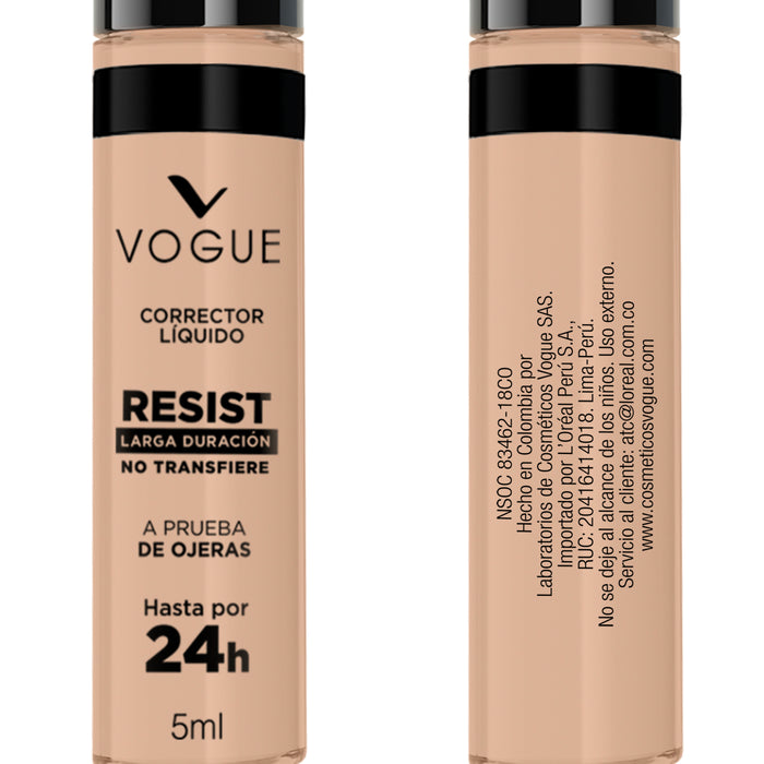 Corrector Liquido Vogue Larga Duración Pétalo X 5Ml