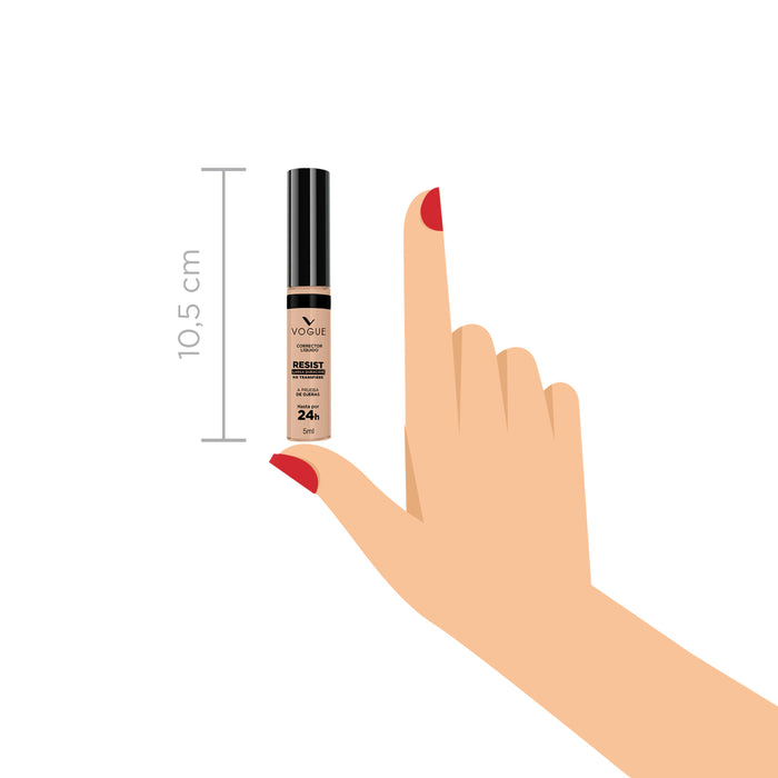 Corrector Liquido Vogue Larga Duración Pétalo X 5Ml