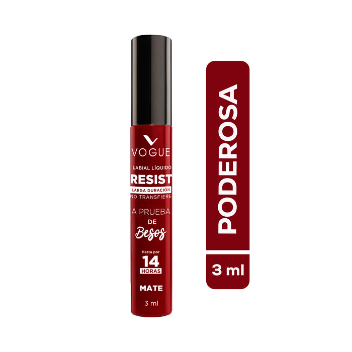 Labial Liquido Vogue Resist Poderosa X 3Ml