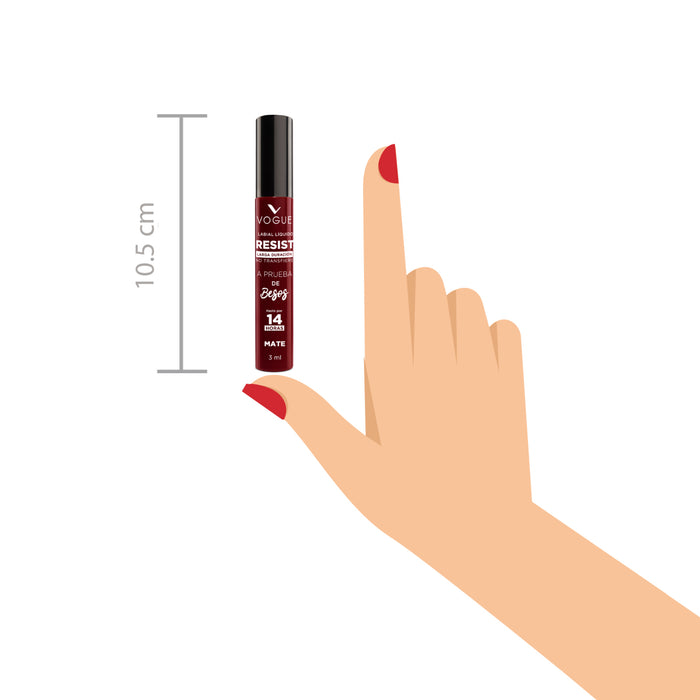 Labial Liquido Vogue Resist Atrevida X 3Ml