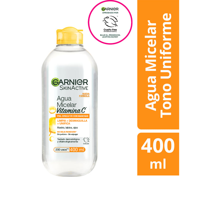 Agua Micelar Garnier Tono Uniforme X 400Ml