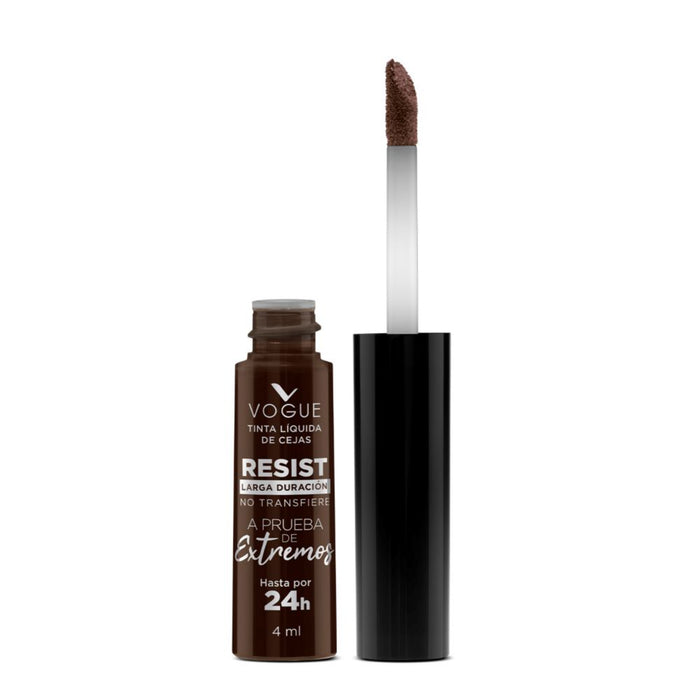 Tinta Liquida De Cejas Vogue Resistente Tono Caoba X 4Ml