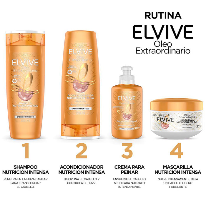 Shampoo Elvive Oleo Coco - Cabello Muy Seco X 370Ml