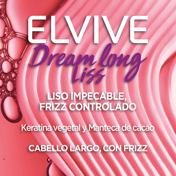 Shampoo Elvive Dream Long Liss - Cabello Largo Con Frizz X 370Ml