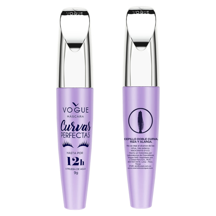 Mascara De Pestañas Vogue Curvas Perfectas 12H Negro X 9G