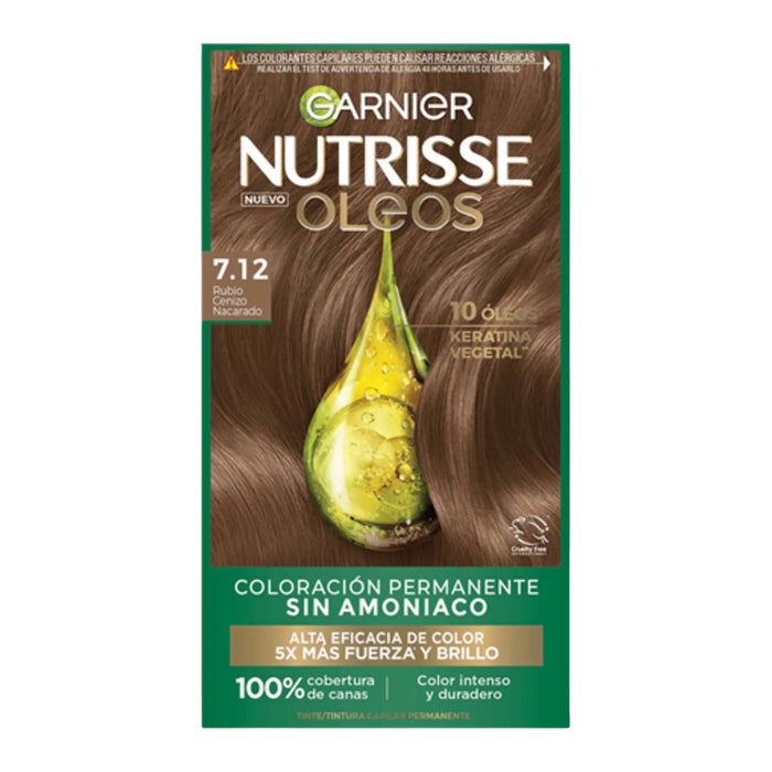 Tinte 7.12 Garnier Nutrisse Rubio Cenizo