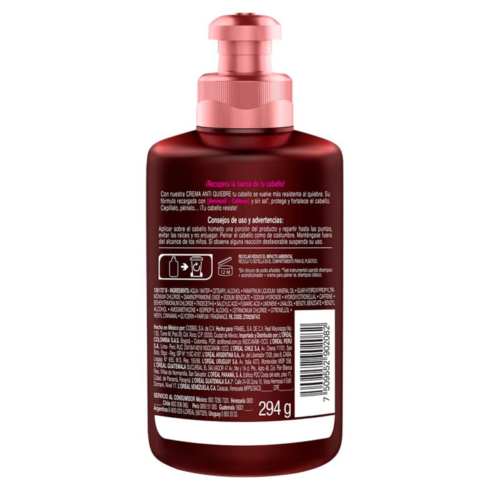 Crema Para Peinar Elvive Anti Caida - Cabello Quebradizo X 300Ml