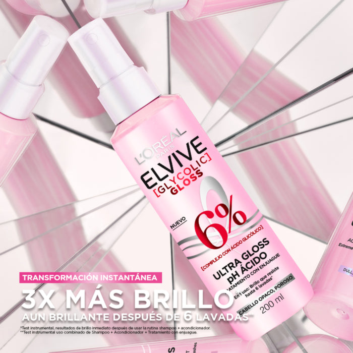 Tratamiento Elvive Acidifier Glycolic Glosuperstay - Cabello Opaco X 200Ml