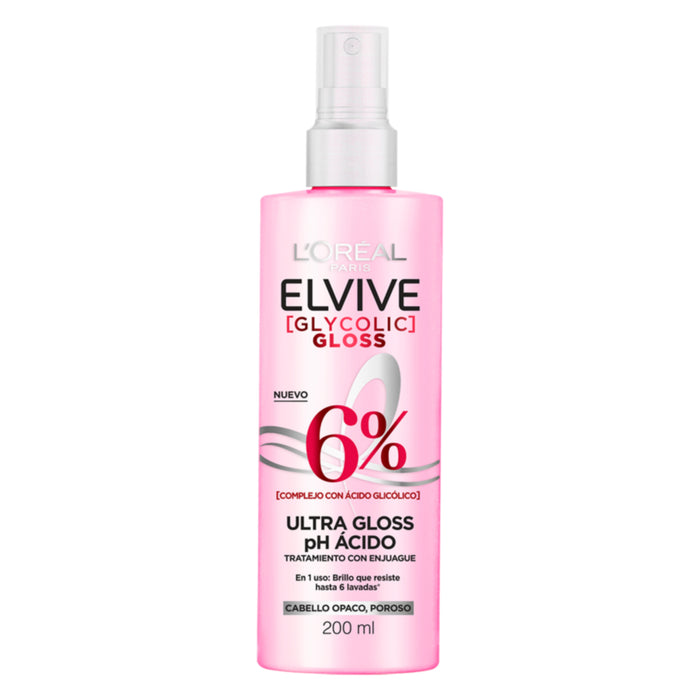 Tratamiento Elvive Acidifier Glycolic Glosuperstay - Cabello Opaco X 200Ml