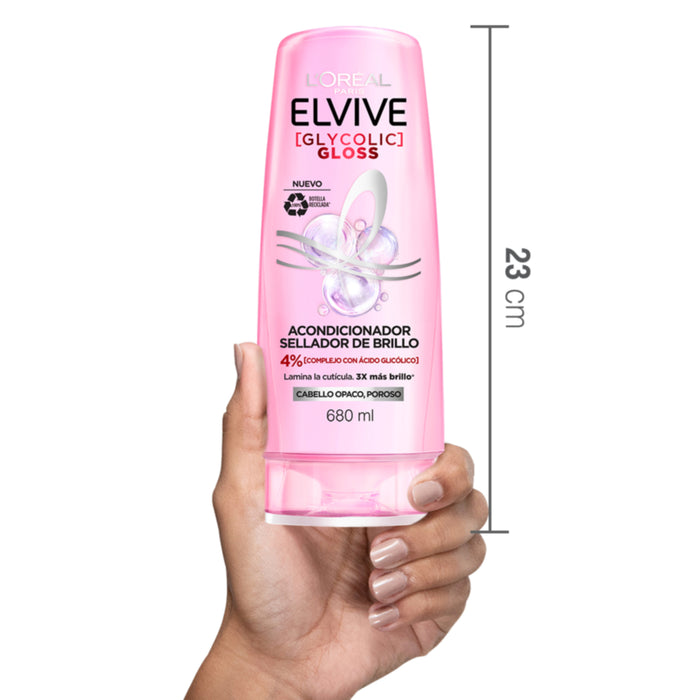 Acondicionador Elvive Glycolic Gloss X 680Ml