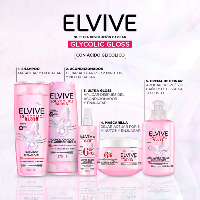 Acondicionador Elvive Glycolic Gloss X 680Ml