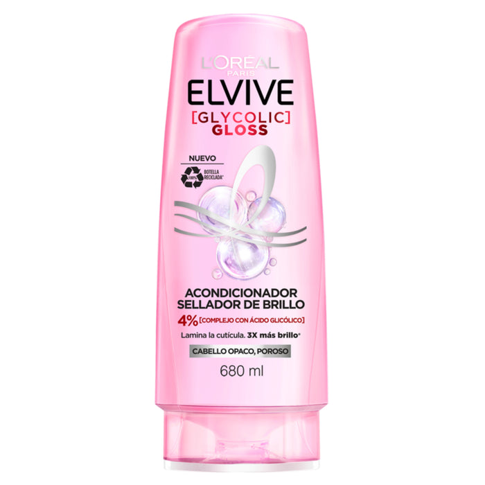 Acondicionador Elvive Glycolic Gloss X 680Ml