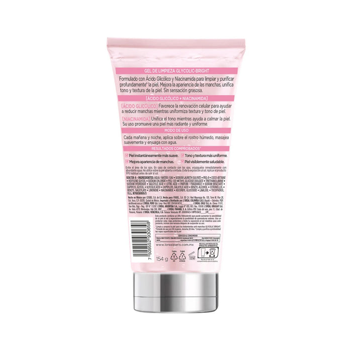 Gel Limpiador L'oréal Glycolic-Bright 150Ml