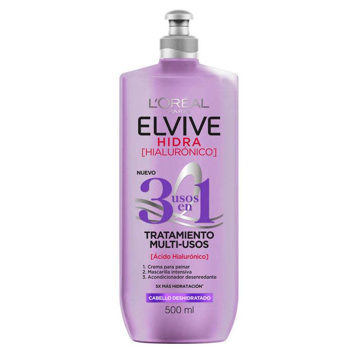 Crema Elvive Multi-Usos Hidra Hialuronico X 500Ml