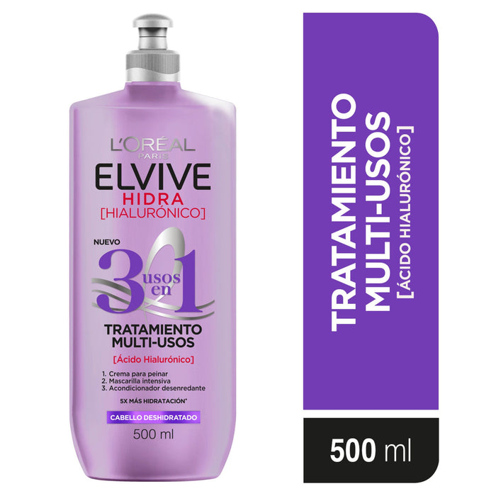 Crema Elvive Multi-Usos Hidra Hialuronico X 500Ml