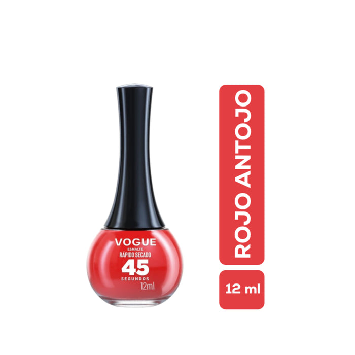 Esmalte Vogue Secado Rapido Rojo Antojo X 12Ml