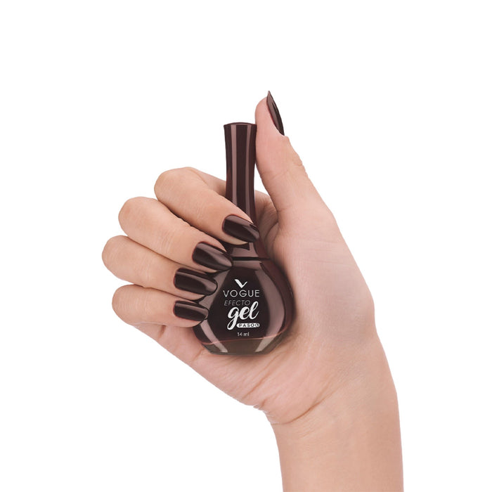 Esmalte Vogue Efecto Gel Tono Cacao X 14Ml
