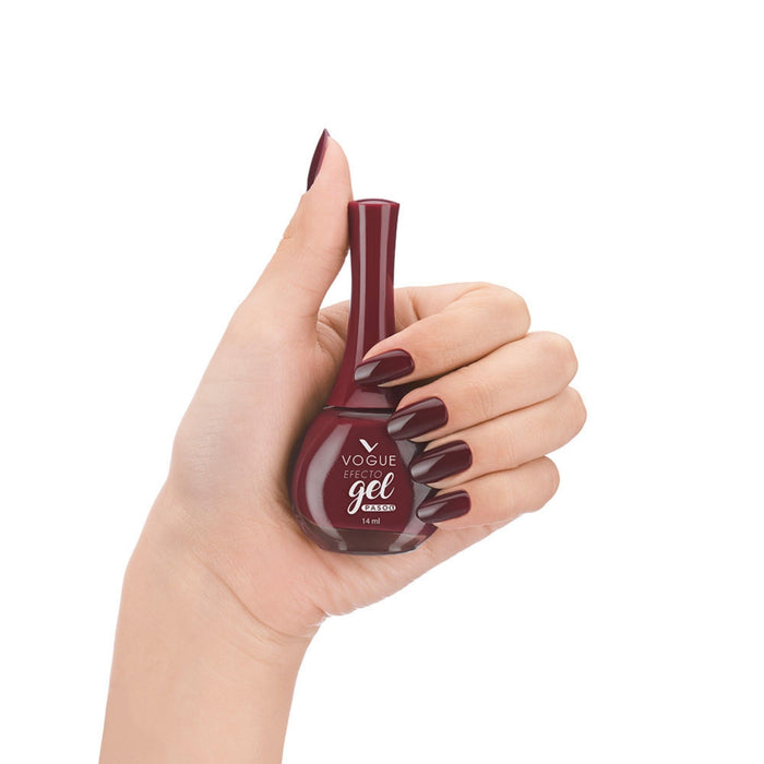 Esmalte Vogue Efecto Gel Tono Avellana X 14Ml