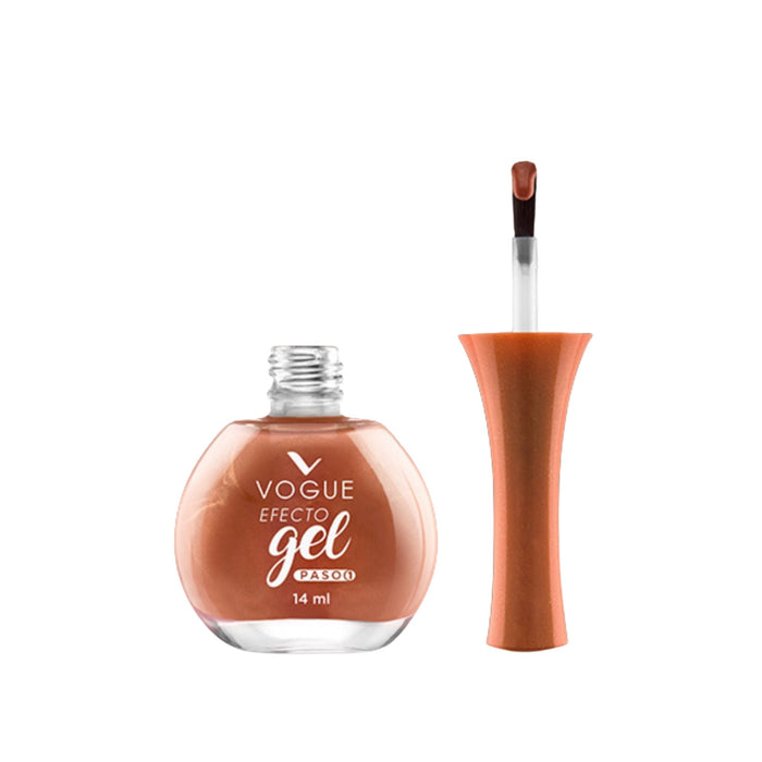 Esmalte Vogue Efecto Gel Tono Mocha X 14Ml