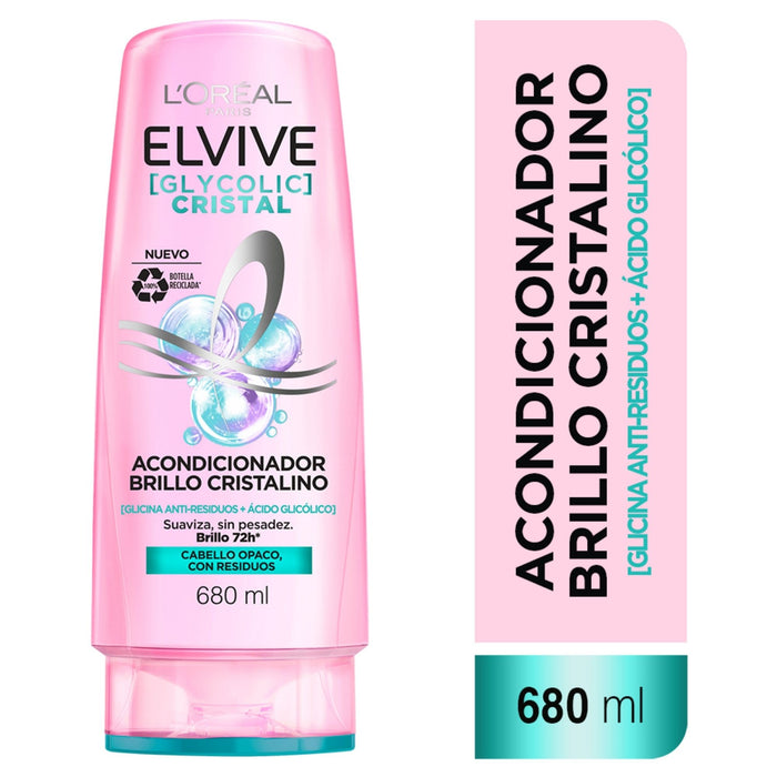 Acondicionador Elvive Glycolic Cristal X 680Ml