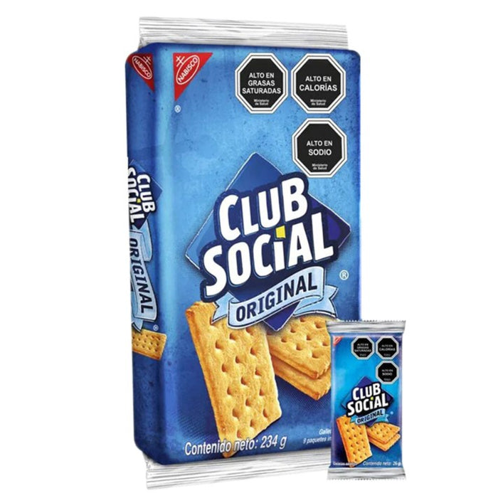 Club Social Galleta Paquetee X 216G Original