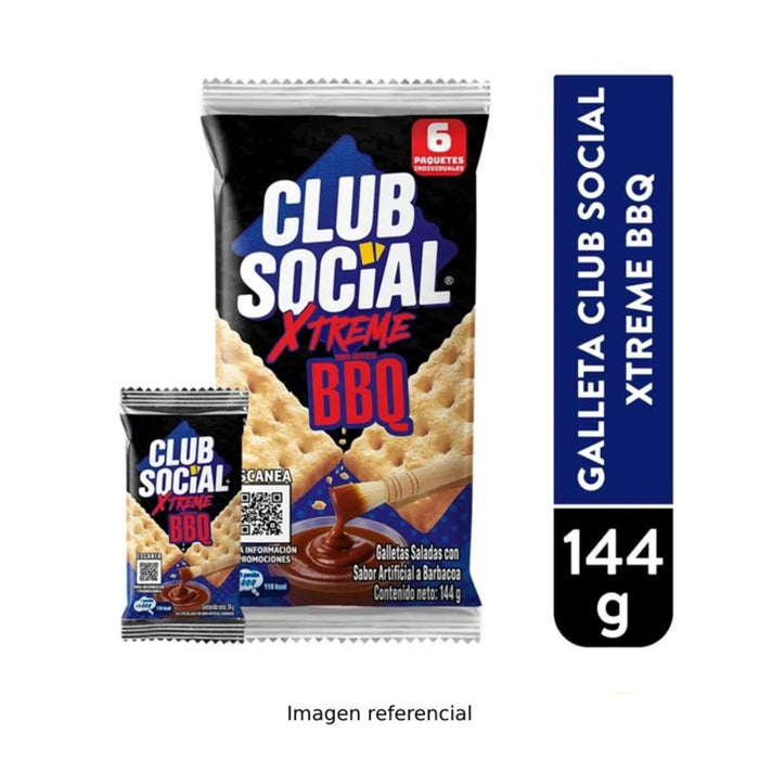 Galletas Club Social Xtreme Sabor Bbq X 144G
