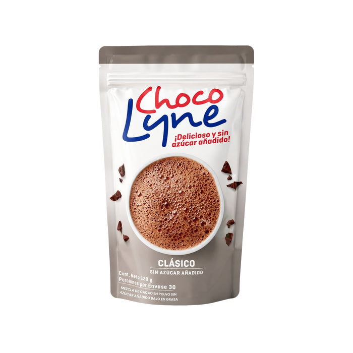 Mezcla De Cacao Choco Lyne Clásico Sin Azúcar X 120G