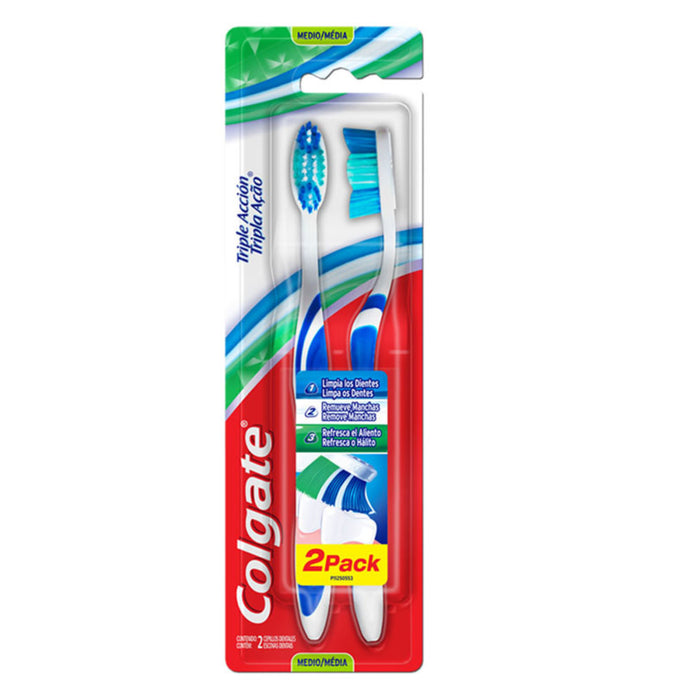 Cepillo Colgate Triple Acción X 2 Unidades