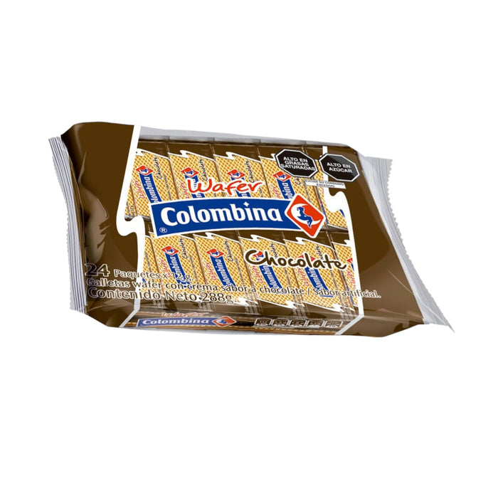 Galletas Wafer Colombina Chocolate Paquete X 288G / 24Unidades