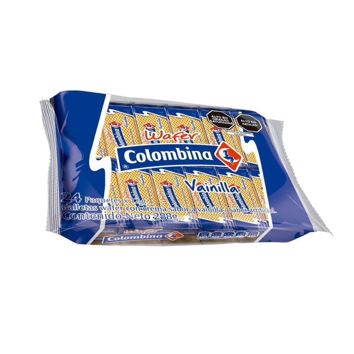 Galletas Wafer Colombina Vainilla Paquete X 288G / 24Unidades